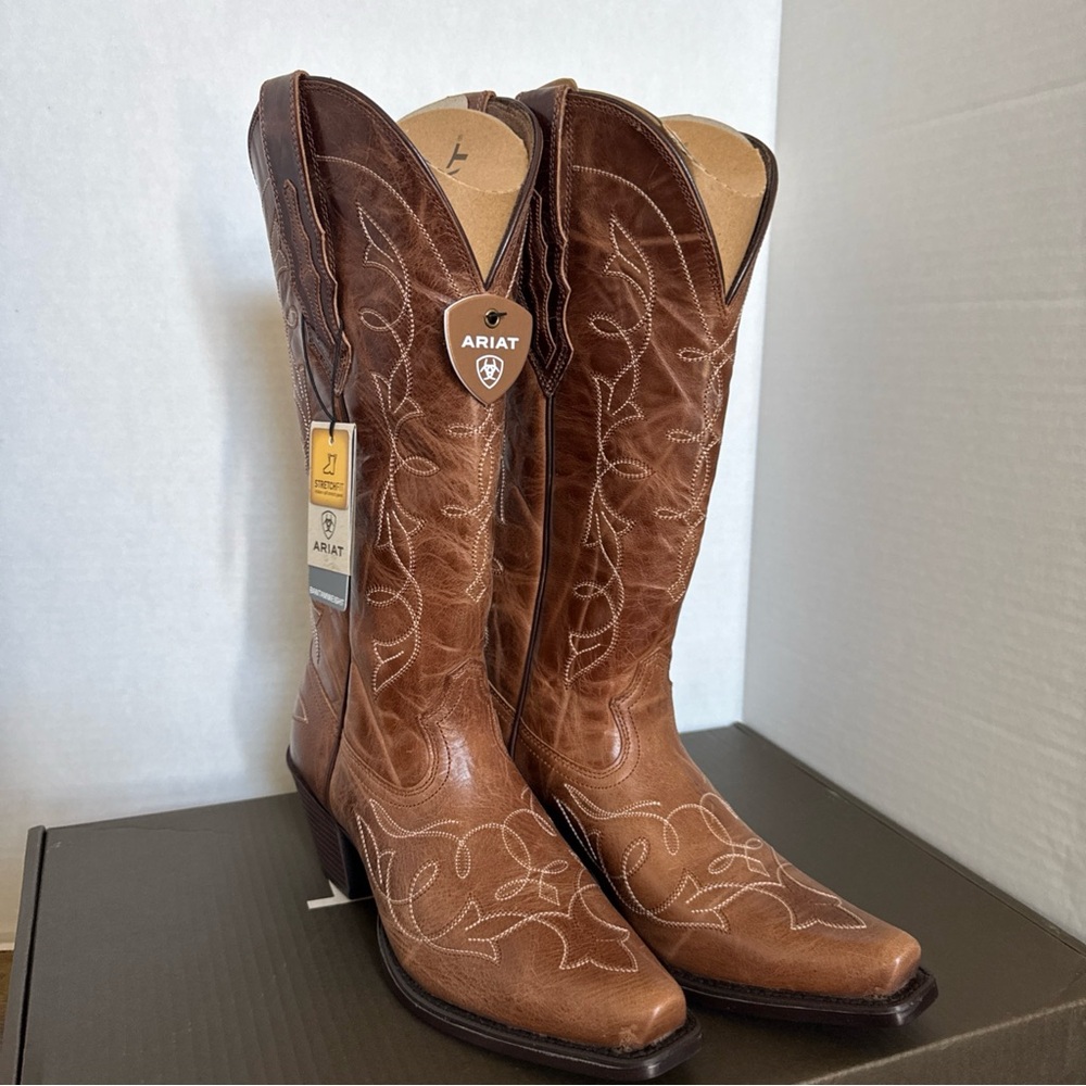 Ariat Women’s Heritage D Toe StretchFit Western Boot New B Medium NEW - Picture 3 of 11